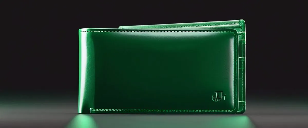 Cartera con una tarjeta y monedas